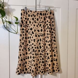 Animal print skirt